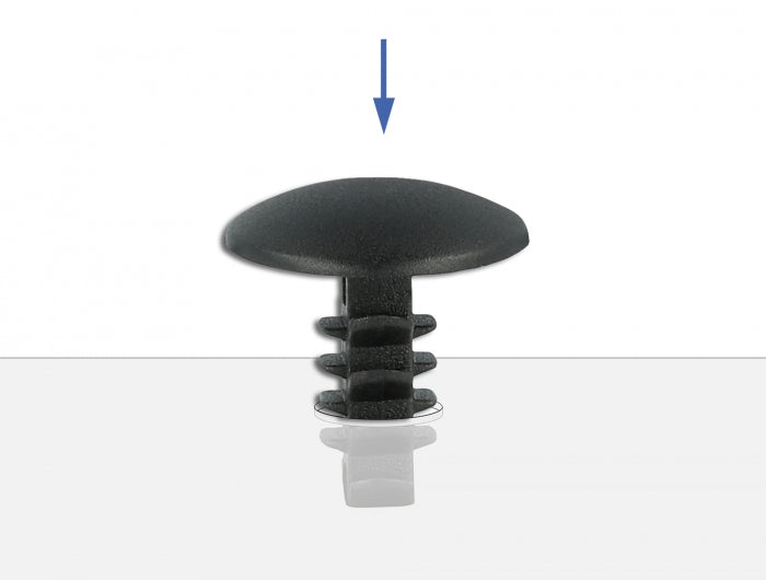 Delock Tannenbaum Clip schwarz 10 Stück