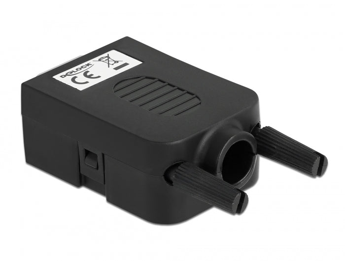 Delock D-Sub9 Stecker zu Terminalblock mit Gehäuse