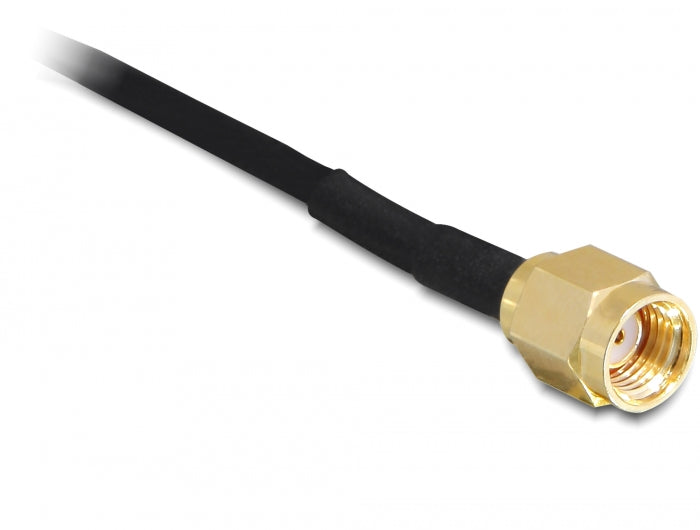 Delock WLAN 802.11 b/g/n Antenne RP-SMA 7 dBi omnidirektional Gelenk mit magnetischem Standfuß