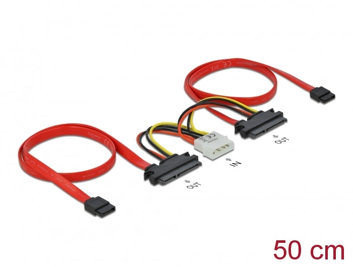 Delock SATA All-in-One Kabel für 2x HDD
