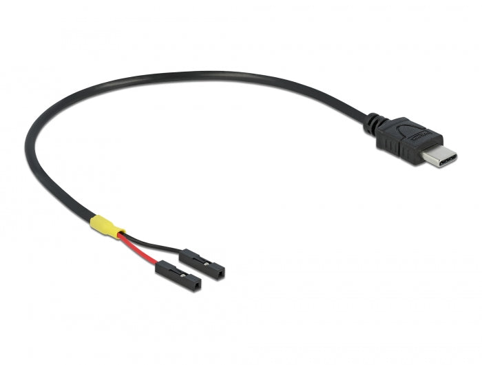 Delock Kabel USB Type-C™ Stecker > 2 x Pfostenbuchse einzeln Strom 20 cm