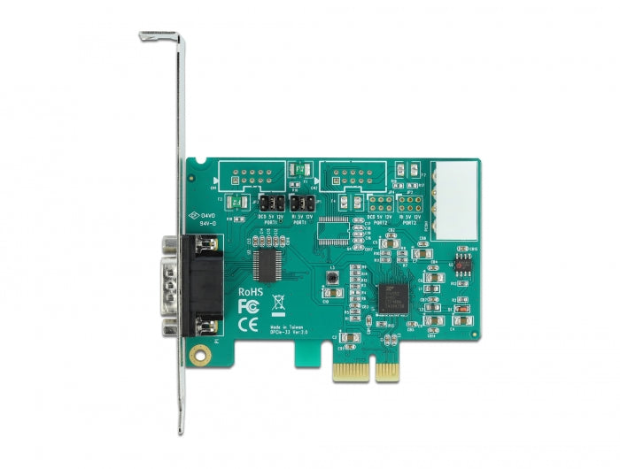 Delock PCI Express x1 Karte zu 1 x Seriell RS-232 High Speed 921K mit Spannungsversorgung