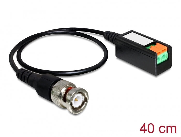 Delock Kabel BNC Stecker > Terminalblock 2 Pin