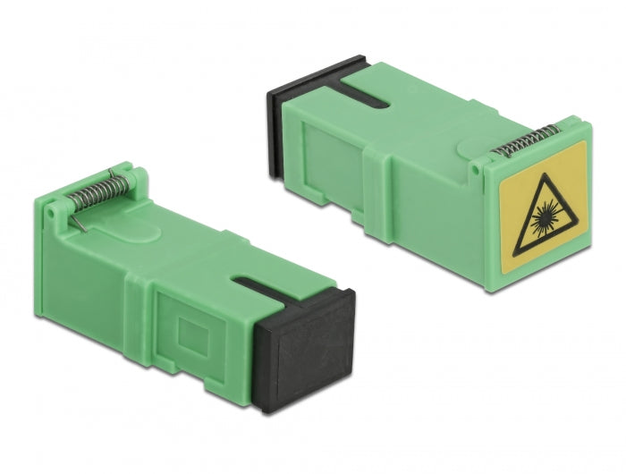 Delock LWL Kupplung mit Laserschutzklappe SC Simplex Buchse zu SC Simplex Buchse 4 Stück