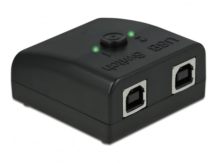 Delock RS-232 Umschalter und Verteiler 1 x Seriell DB9 zu 2 x USB 2.0 Typ-B bidirektional