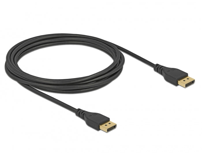 Delock DisplayPort Kabel 8K 60 Hz 3 m DP 8K zertifiziert ohne Einrastfunktion