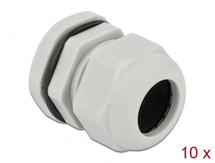 Delock Kabelverschraubung PG25 10 Stück grau