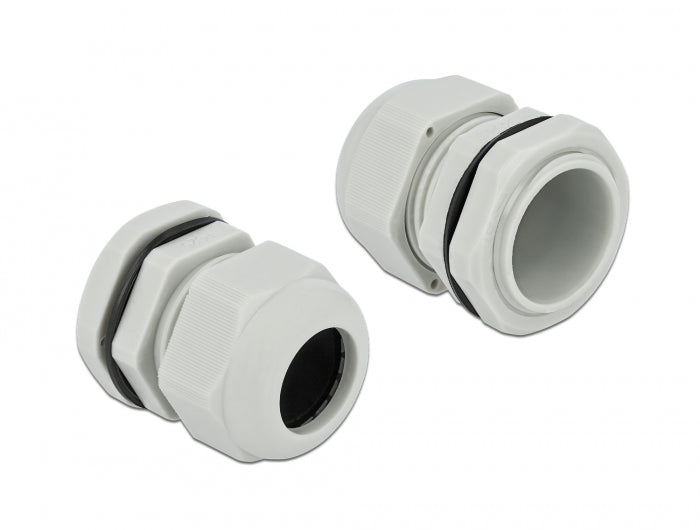 Delock Kabelverschraubung PG25 10 Stück grau