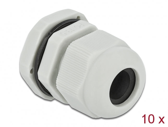 Delock Kabelverschraubung PG13,5 10 Stück grau