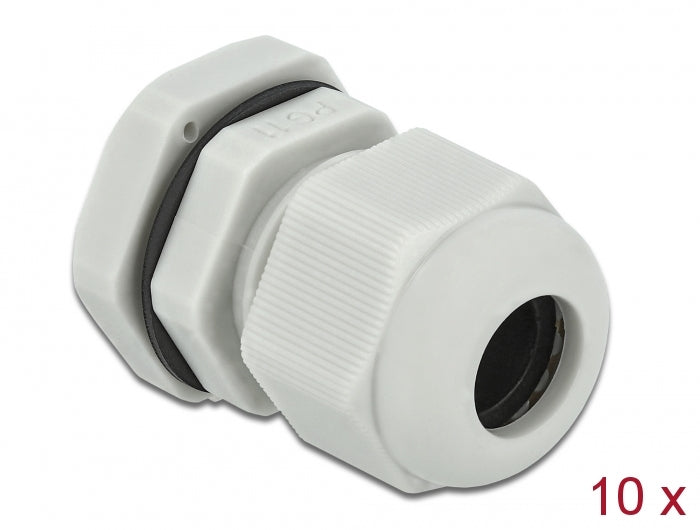 Delock Kabelverschraubung PG11 10 Stück grau