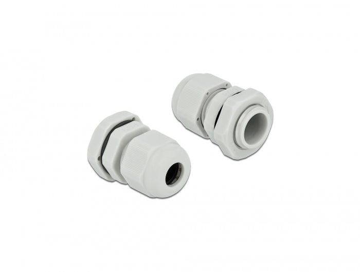 Delock Kabelverschraubung PG9 10 Stück grau