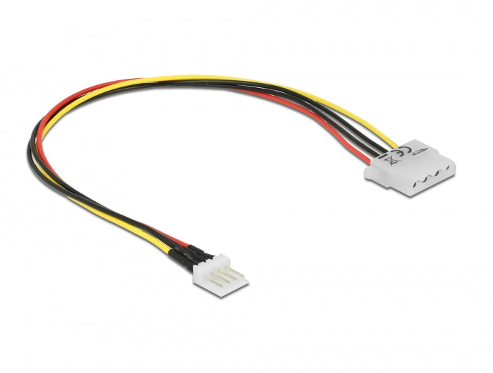 Delock Kabel Power Floppy 4 Pin Stecker > Molex 4 Pin Buchse 30 cm