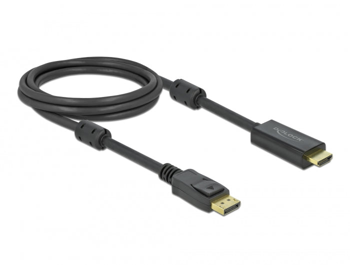Delock Aktives DisplayPort 1.2 zu HDMI Kabel 4K 60 Hz 2 m