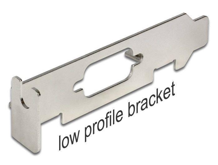 Delock Low Profile Slotblech mit D-Sub 9 Öffnung