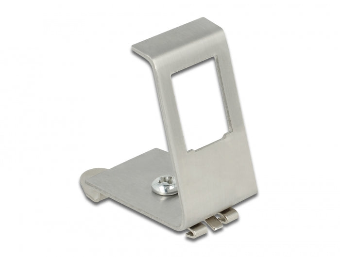 Delock Keystone Metall Halterung 1 Port für Hutschienen