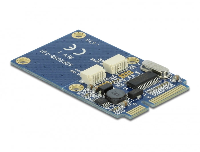 Delock Mini PCIe I/O full size 2 x USB 2.0 Typ-A Buchse