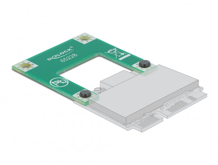 Delock Mini PCI Express / mSATA Verlängerung Half size > Full size