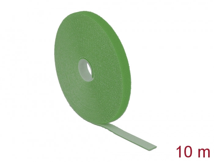 Delock Klettband auf Rolle L 10 m x B 13 mm grün