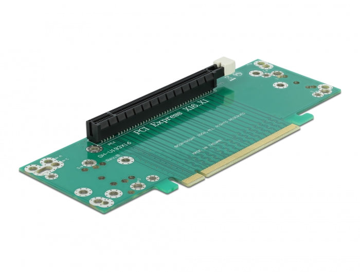 Delock Riser Karte PCI Express x16 zu x16 links gerichtet - Slothöhe 53,9 mm