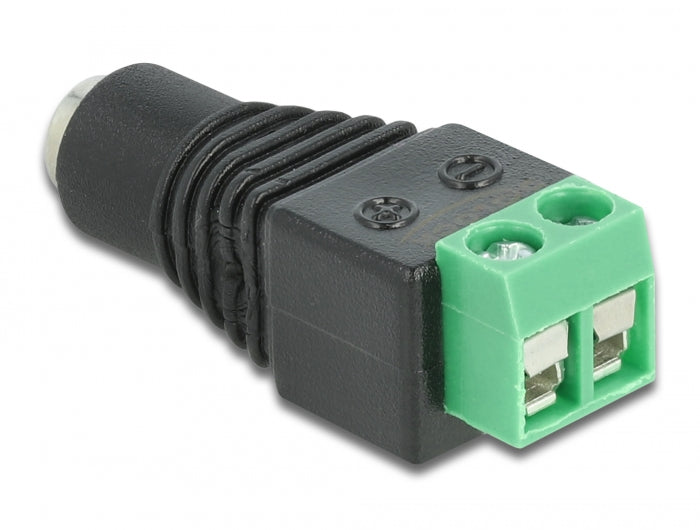 Delock Adapter DC 5,5 x 2,1 mm Buchse > Terminalblock 2 Pin