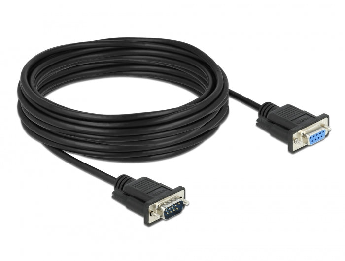 Delock RS-232 Kabel Seriell D-Sub9 Stecker zu Buchse mit schmalem Steckergehäuse 10 m