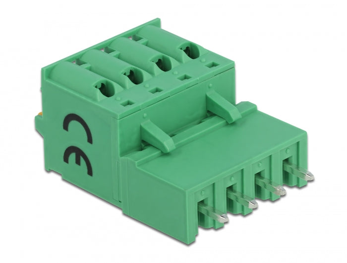 Delock Terminalblock Set für Platine 4 Pin 5,08 mm Rastermaß vertikal