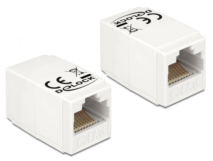 Delock Adapter RJ45 Buchse > RJ45 Buchse Cat.6 UTP kompakt