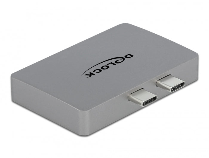 Delock Dual DisplayPort Adapter mit 4K 60 Hz und PD 3.0 für MacBook
