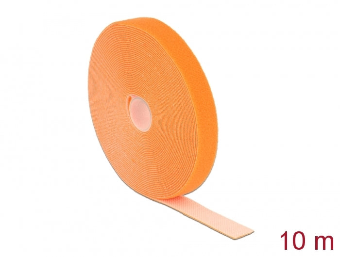 Delock Klettband auf Rolle L 10 m x B 20 mm orange