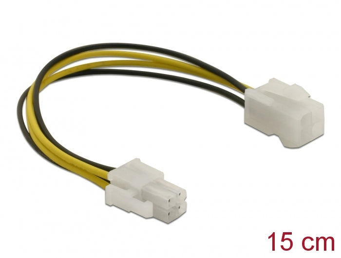 Delock Verlängerungskabel P4 4 Pin Stecker > P4 4 Pin Buchse 15 cm