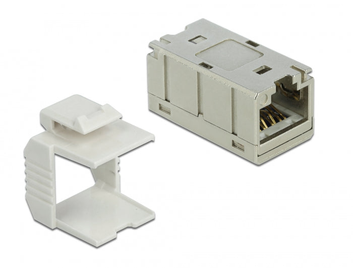 Delock Adapter RJ45 Buchse zu RJ45 Buchse kompakt Cat.6A Metall