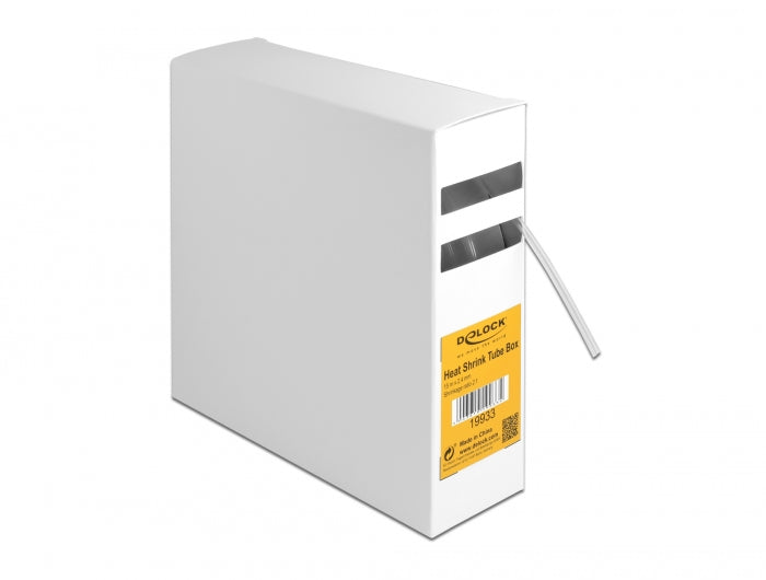 Delock Schrumpfschlauch Box, Schrumpfungsrate 2:1, 15 m x 2,4 mm transparent