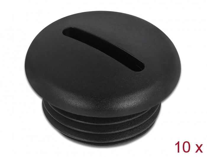 Delock Verschlussstopfen M16 x 1,5 schwarz 10 Stück