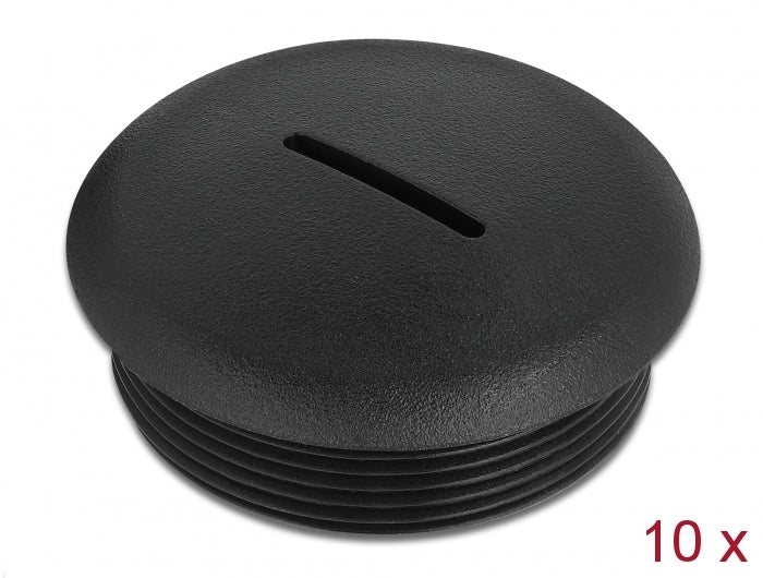 Delock Verschlussstopfen M40 x 1,5 schwarz 10 Stück