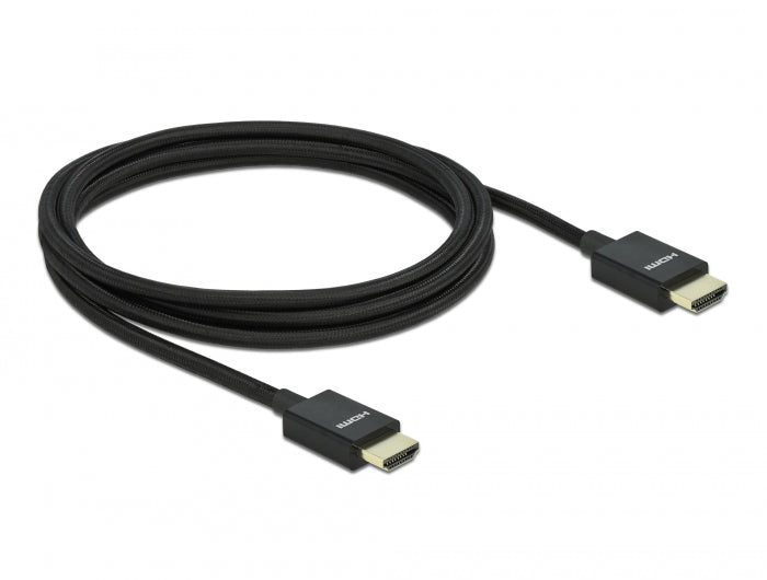 Delock Koaxiales High Speed HDMI Kabel 48 Gbps 8K 60 Hz schwarz 2 m