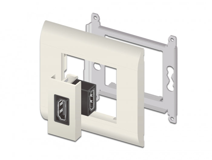 Delock Easy 45 HDMI Modul gewinkelt 90° 22,5 x 45 mm