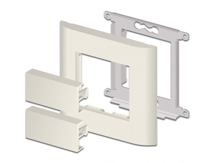 Delock Easy 45 Modul-Blindblende 45 x 22,5 mm 10 Stück weiß