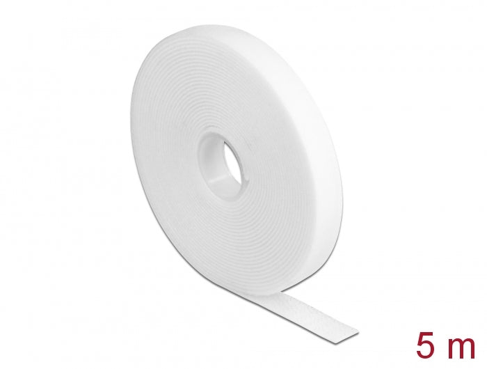 Delock Klettband auf Rolle L 5 m x B 13 mm weiß