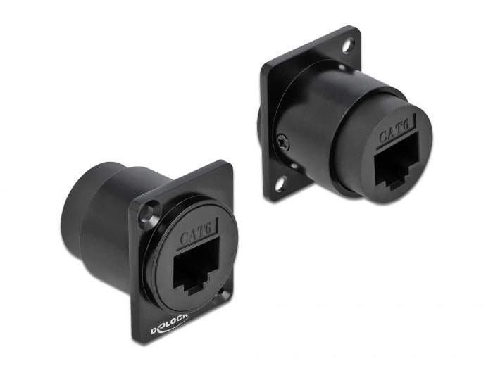 Delock D-Typ Modul RJ45 Cat.6 Buchse zu Buchse