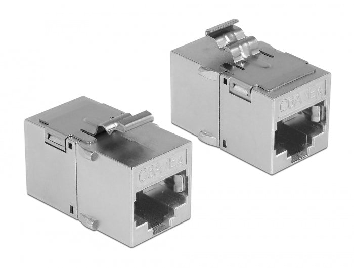 Delock Keystone Modul RJ45 Buchse > RJ45 Buchse Cat.6A Metall
