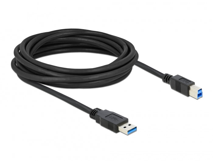 Delock USB 5 Gbps Kabel Typ-A Stecker zu Typ-B Stecker 5 m schwarz
