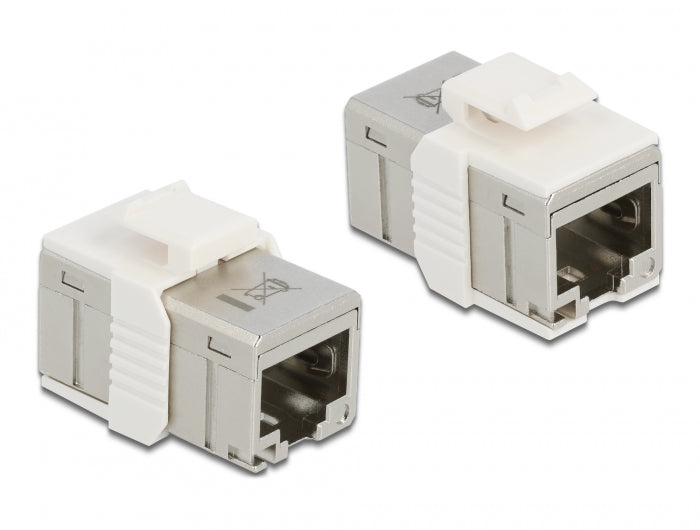 Delock Adapter RJ45 Buchse zu RJ45 Buchse kompakt Cat.6A Metall
