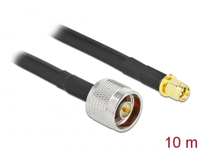 Delock Antennenkabel N Stecker zu SMA Stecker LMR/CFD300 10 m low loss