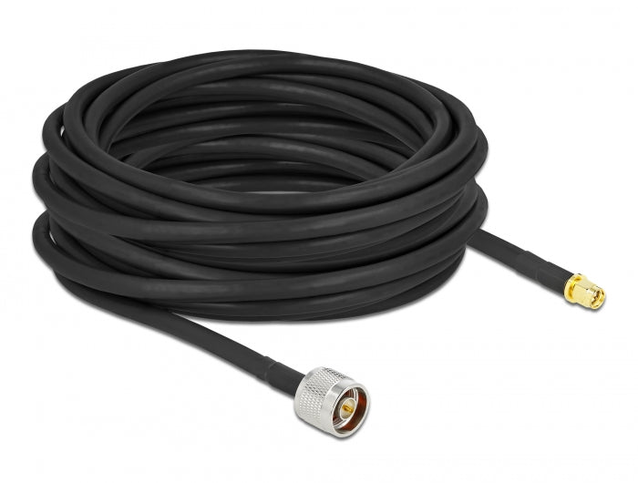 Delock Antennenkabel N Stecker zu SMA Stecker LMR/CFD300 10 m low loss