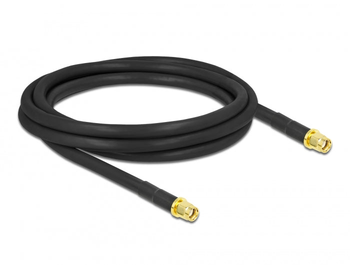Delock Antennenkabel RP-SMA Stecker zu RP-SMA Stecker LMR/CFD300 2 m low loss