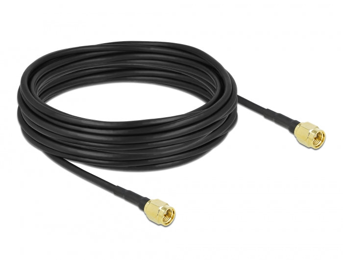 Delock Antennenkabel SMA Stecker zu SMA Stecker LMR/CFD100 10 m low loss