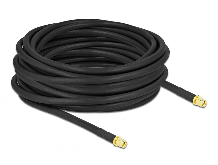 Delock Antennenkabel SMA Stecker zu SMA Stecker LMR/CFD300 10 m low loss
