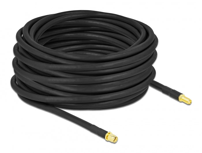 Delock Antennenkabel SMA Stecker zu SMA Buchse LMR/CFD300 15 m low loss