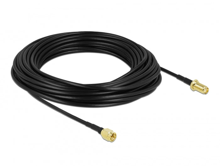 Delock Antennenkabel SMA Stecker zu SMA Buchse LMR/CFD100 15 m low loss