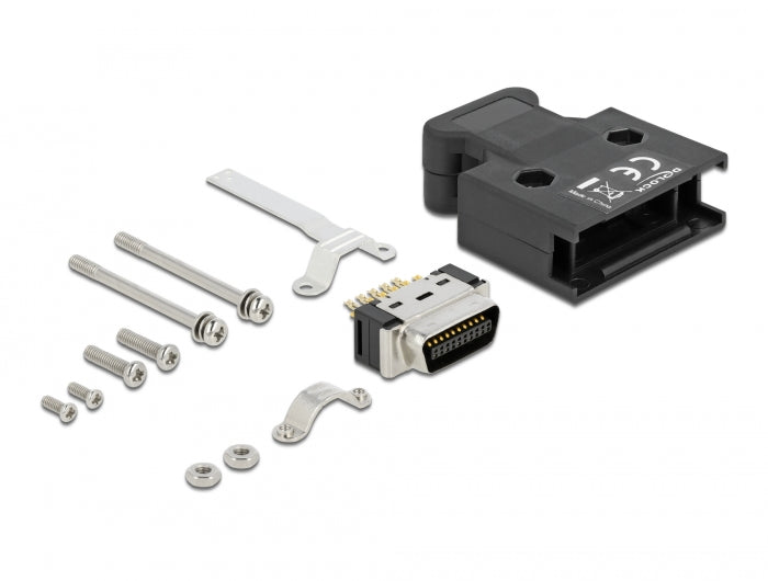 Delock MDR Stecker 20 Pin Lötanschluss mit Gehäuse